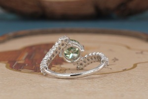 Anillo de Compromiso de Lujo con Diamante Cultivado en Laboratorio de Oro de 14K Premium para Mujer, Diamante Sintético Certificado por IGI, Corte Brillante, Anillo de Boda Fino - Product Image 4