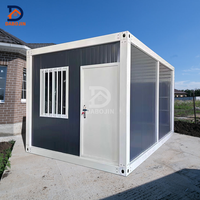 Vente en gros de petites maisons préfabriquées, kits de maison mobile prêts à être expédiés, module de conteneur, maison en bois avec matériaux de panneau sandwich en acier