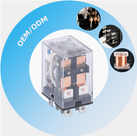 Relais électromagnétique haute puissance certifié CE et RoHS, 8 broches AC/DC 10A, ultra fiable pour l'automatisation industrielle et le contrôle PLC