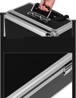 Flight case en aluminium pour équipement d'éclairage de scène et accessoires, avec protection pour le transport et les spectacles