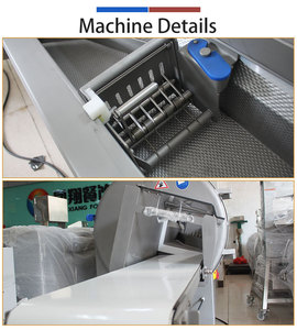 Machine de découpe et de tranchage automatique de viande congelée/cuite Fengxiang avec contrôleur PLC, moteur et engrenages en acier inoxydable, faible niveau sonore - Product Image 5