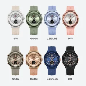 Reloj NAVIFORCE para Mujer, Marca de Lujo, Resistente al Agua, Original, Digital LED, Fecha, <span class=keywords><strong>Semana</strong></span>, Reloj de Pulsera de Silicona, Modelo 7109 - Product Image 6
