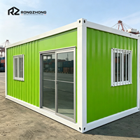 Maison modulaire préfabriquée en acier, maison conteneur avec salle de bain et chambre à coucher