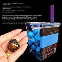 Coffret Cadeau de Thé Noir Mélangé Yunnan Dianhong avec Perles de Dragon, Osmanthus, Écorces d'Orange et Thé Compressé Zijuan