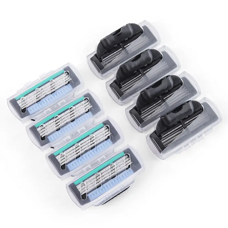 3 4 5 Layer Razor Blade Cartridge Refill Shaver Head Compatible with Gillette Mach3 for Fusione Replacement
