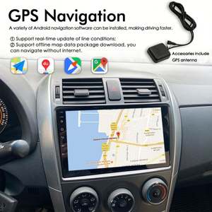 Radio para Auto con Navegación GPS, Android 13, Control por Voz con IA, 8+128GB, para Toyota Corolla 10 E140 E150 2006-2013, CarPlay Inalámbrico, Multimedia y Video - Product Image 3