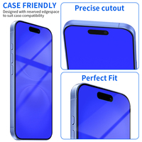 Protection d'écran personnalisable en verre trempé de qualité supérieure, mat, confidentialité, couverture intégrale, ultra-mince, pour téléphone portable, 3D/2.5D, coloré, ESD