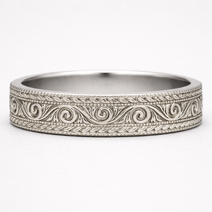 Anillo de platino con diamantes de moda, acabado pulido brillante, diseño elegante para mujer, joyería nupcial, regalo de aniversario - Product Image 5