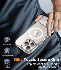 Kickstand เคสสำหรับ iPhone 16 PRO MAX PC แบบแข็งฝาครอบแม่เหล็กสำหรับ IPhone16 15 14 <span class=keywords><strong>13</strong></span>ตัวป้องกันขาตั้งกล้องทำจากอลูมิเนียม LN211คีย์บอร์ด - Product Image 2