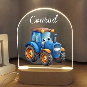 Veilleuse Monster Truck personnalisée, veilleuse camion de pompiers, cadeau pour bébé, lampe de nuit personnalisée avec nom, cadeau pour chambre d'enfant - Product Image 4