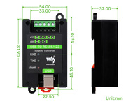 Konverter Terisolasi Kelas Industri USB ke RS485/422, Perlindungan Ganda dengan FT232RL dan SP485EEN Asli Terpasang