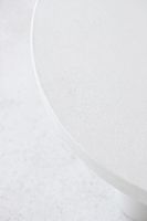 Tables d'appoint/tables d'extrémité en béton GFRC rondes de haute qualité, résistantes à l'eau, modernes et blanches