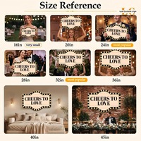 Panneau lumineux LED personnalisé en gros pour mariage, panneau de bienvenue lumineux, boîte à lumière portable personnalisée pour les fournisseurs de location d'événements