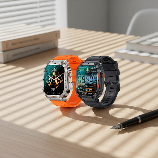 K57 Pro Android Smart Watch Outdoor 1.96'' TFT Screen IP68 Waterproof BT Call RTL8763EWE Chipset Heart Rate Blood Pressure
