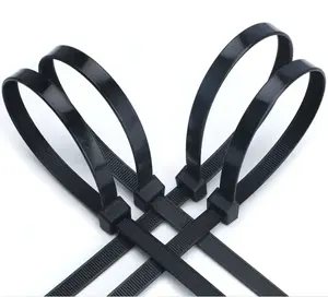 Long zip wire ties heavy duty plastic self-locking black 66 nylon cable ties for indoor and outdoor 7.6X550mm