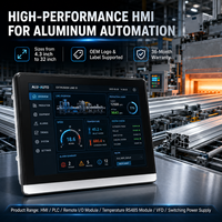 Mochuan Pantalla Táctil Capacitiva HMI Industrial de 7 Pulgadas con Resolución de 1024x600 y CPU de 4 Núcleos a 1.2GHz para Control PLC Modbus
