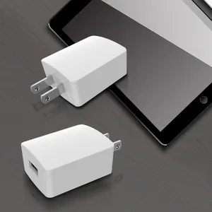 Personnaliser le logo de haute qualité US Plug USB chargeur 5v adaptateur charge rapide 5V2A USB chargeur mural pour IPhone téléphone mobile