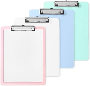 4 Clip nhựa kích thước A4, thích hợp cho các trường học, văn phòng và bệnh viện, bền cho sinh viên, giáo viên, bác sĩ và y tá. - Product Image 1