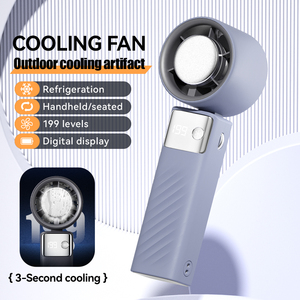 Ventilador USB Portátil Plegable de Alta Velocidad con Función Silenciosa y Pantalla Digital para Estudiantes y Viajes - Product Image 5