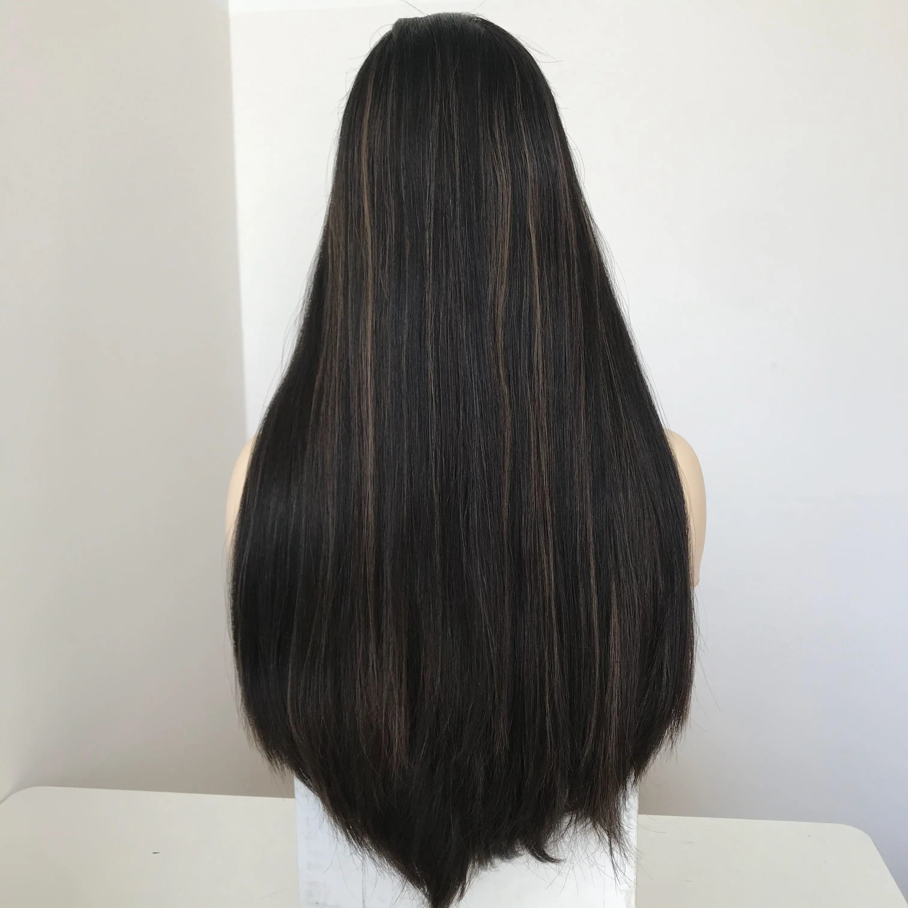 T101 اليهودية المصنعين شعر مستعار طويل جدا طول الإنسان الشعر مخزون كبير أعلى الدانتيل شعر مستعار كوشير