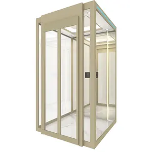 Small Stainless Steel Elevator Handrail Disabled Wheelchair Lift Vertical Household Elevator