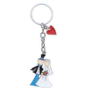 Llavero Metálico con Temática de Boda, Llavero Metálico de Dibujos Animados, Creativo, Conmemorativo, para el Día del Amor, Accesorios para Coche y Bolso - Product Image 2