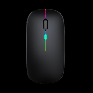 <span class=keywords><strong>Souris</strong></span> optique ultra-mince rechargeable avec rétroéclairage LED RVB 1600 DPI, 4D, sans fil 2,4 GHz pour ordinateur portable/PC, interface USB <span class=keywords><strong>Bluetooth</strong></span> 3D - Product Image 1