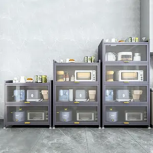 4 Tier Metal Storage Kitchen Storage Steel Corner Kitchen Cabinets