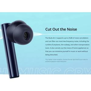 Realme Buds <span class=keywords><strong>Air</strong></span> 2 ANC หูฟังไร้สาย,25hrs เล่นทั้งหมด88Ms ความหน่วงต่ำมาก10มม. เพิ่มเสียงเบส Hi-Fi ที่แท้จริง - Product Image 2