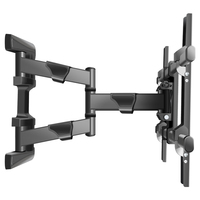 Soporte de Pared para TV LED/LCD/Plasma de 37-80 Pulgadas con Acero Laminado en Frío, VESA Máx. 600x400mm, Inclinable y Giratorio, para Uso en Fábrica/Hogar/Hotel