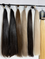 Cheveux humains vierges Remy de qualité supérieure en vrac pour tressage, provenant d'un seul donneur, super double drawn, alignés, cheveux russes, couleur blonde