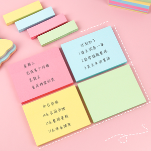 Papeterie de bureau colorée avec <span class=keywords><strong>notes</strong></span> autocollantes, bloc-<span class=keywords><strong>notes</strong></span> créatif pour étudiants, papier à <span class=keywords><strong>notes</strong></span> compact et très adhésif pour des <span class=keywords><strong>notes</strong></span> faciles - Product Image 4