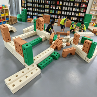 Blocs de construction STEM de grande taille pour enfants, briques de construction multi-formes à emboîter pour les jeux éducatifs en maternelle