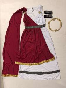 Costume de déguisement de style impératrice romaine pour femmes, idéal pour le <span class=keywords><strong>carnaval</strong></span> et les spectacles d'Halloween, vente flash - Product Image 2