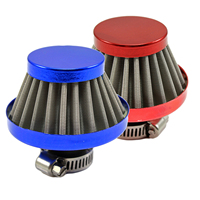 Filtre à air sport universel en acier inoxydable de 12 mm à haut débit pour la performance du moteur de voiture de course