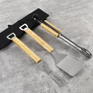 Bbq Grill 3Pc Rvs Inclusief Vork, Tong, Spatel Barbecue Sets Voor Grillen Keuken Accessoire - Product Image 6