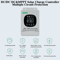 SUYEEGO Contrôleur de charge solaire 12V 24V 36V 48V 40A 60A Max 80V Wifi en option DC/DC & MPPT pour système RV