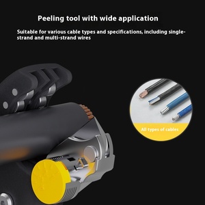 Pelacables Manual de Grado Industrial de 8-30 mm/10-300 mm, Alicates Rotatorios para Electricistas con Cuchilla de Acero Inoxidable Suave FS-D - Product Image 5
