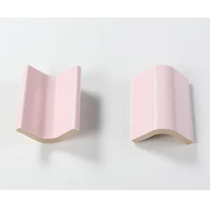 80x100mm / 80x80mm Pink Color Decorative Border Line Tile