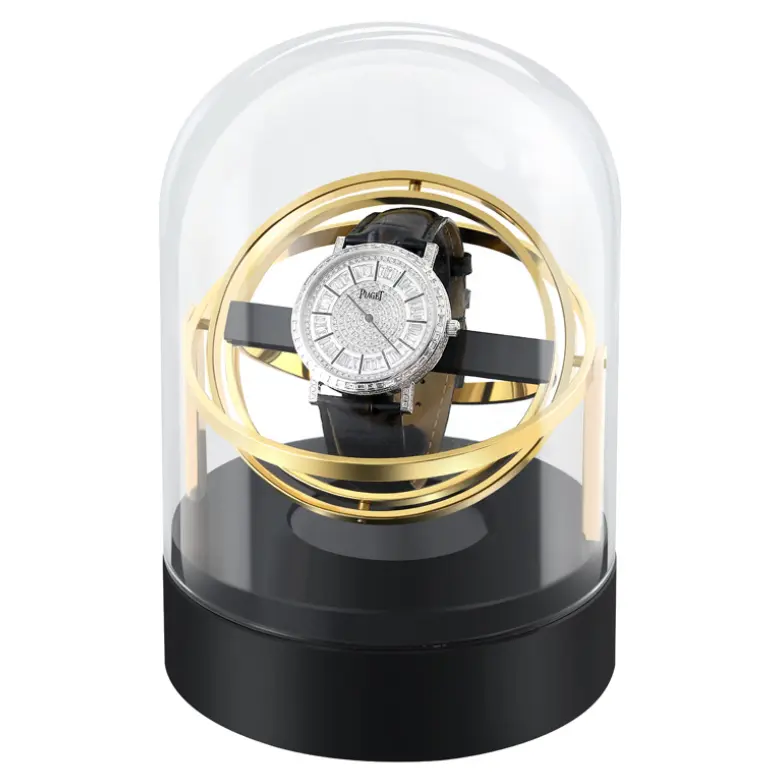 OEM yüksek son reloj montre horloge Uhr orologio cam lüks mekanik otomatik izle kutusu ambalaj saat zembereği çalkalayıcı ekran