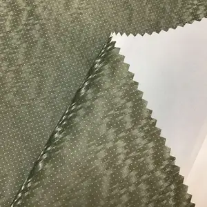 Popular Fashion 3D Mosaic Vision Glistening Pattern PU Coating Fabric For Cotton Padded Winter Garment