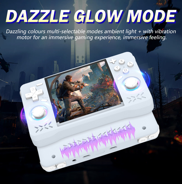 XF40H 4 Inch Handheld Video Game Console Long-lasting Battery RK3326 Linux System 4 Core Quad-Chip WIFI Support Handheld Game