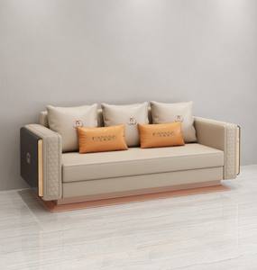 आधुनिक 1 + 2 + 3 भव्य मखमली लिविंग रूम सोफा इतालवी लक्जरी सोफे सेट डिजाइन - Product Image 5