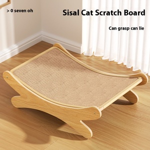 Übergroßes Umweltfreundliches Katzenbett Sisal-Kratzboard Quadratische Form Große Rassen Liegeplatz Kratzbaum Integriertes Haustiermöbel - Product Image 2