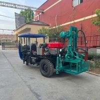 Foreuse hydraulique rotative montée sur tricycle pour puits d'eau, machine de forage de puits pour l'approvisionnement en eau des fermes