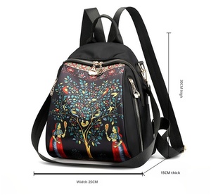 Mochila Moderna con Estampado Floral para Mujer, Ideal para Viajes y Uso Diario, Material de Tela Oxford de Alta Calidad - Product Image 4
