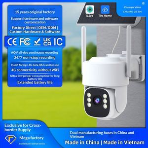 Caméra PTZ Wi-Fi de sport avec suivi automatique IA, alimentation par piles AA, compatible Hikvision, pour maison intelligente - Product Image 1
