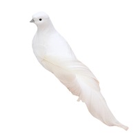 Pendentif Colombe de la Paix Artisanal Réaliste avec Plume, Accessoire Photo de Mariage, Ornement d'Oiseau pour Noël, Vente Transfrontalière