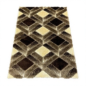 Gray Shaggy Jacquard Woven High Pile Medium Thickness Machine Made Turkish Polypropylene Adiva <b>Carpet</b> Home Use Living Room Jute - Product Image 1