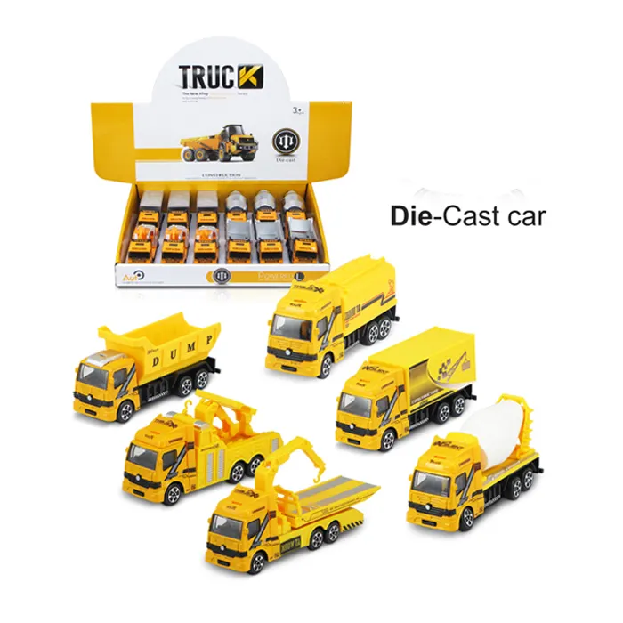 Diecast ट्रक कार मॉडल मुक्त पहिया कार खिलौने, मर डाली कार